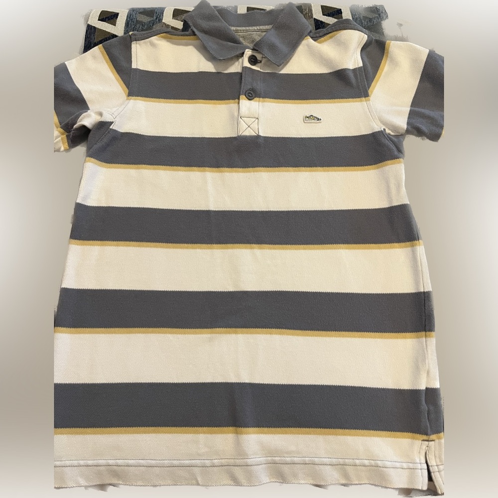Nike Boy’s Striped Polo with Shoe Patch